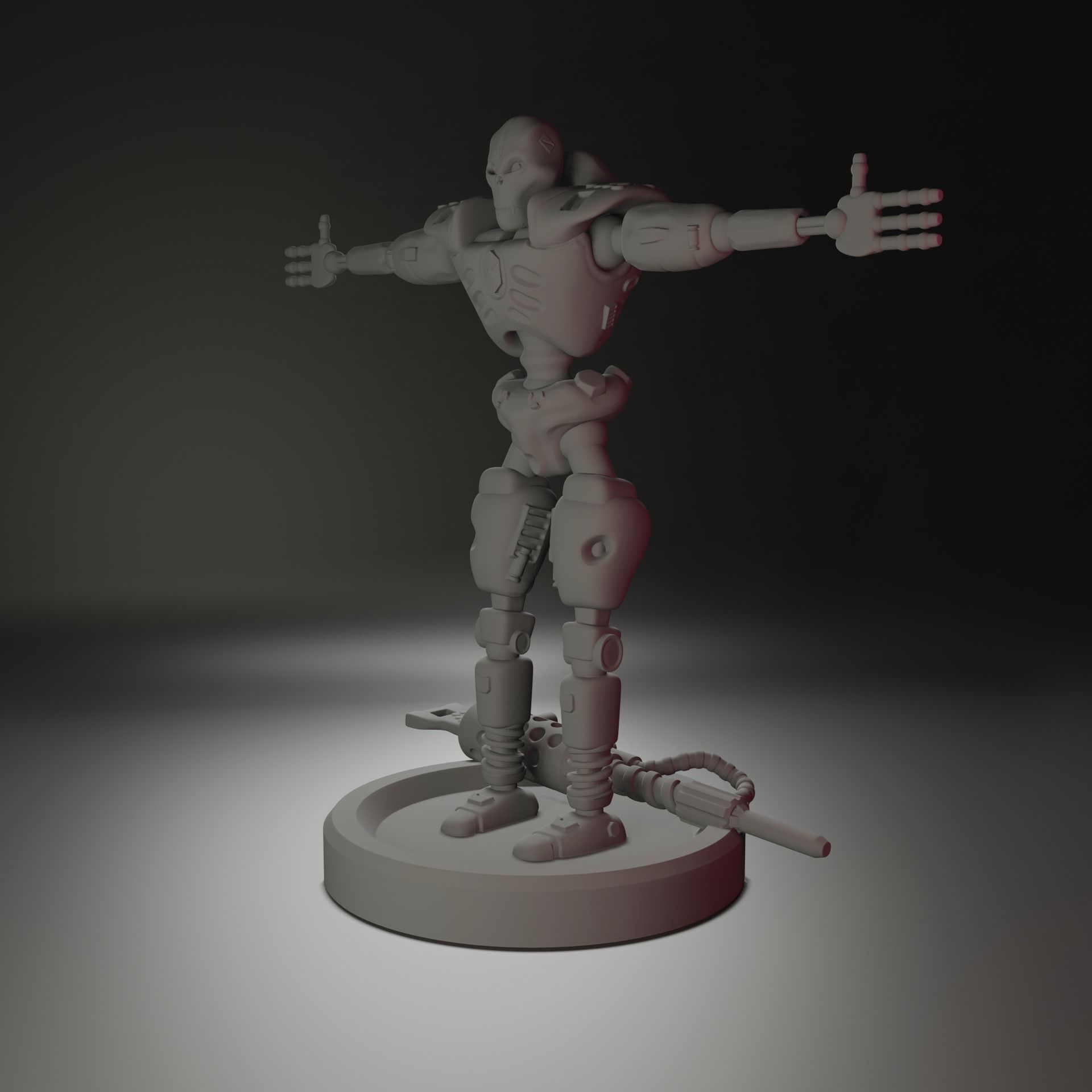 Robot Killer demo version T pose Free 3D print model_3