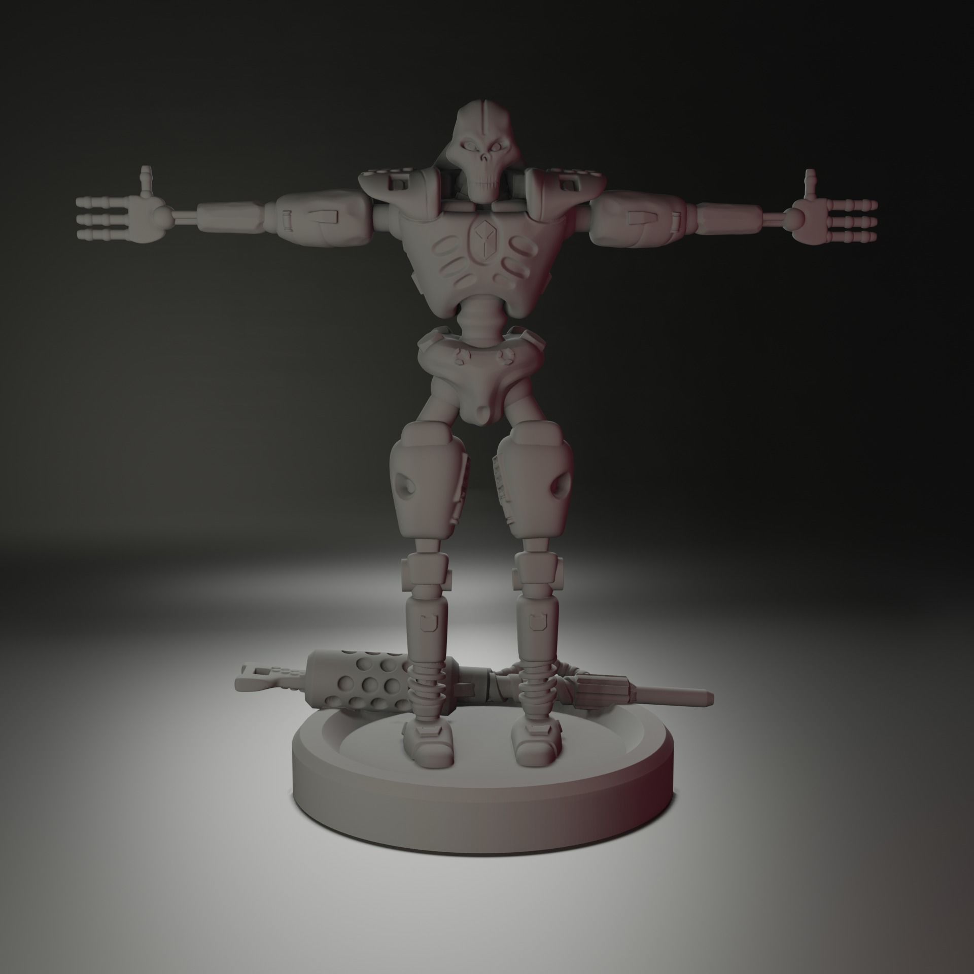 Robot Killer demo version T pose Free 3D print model_0