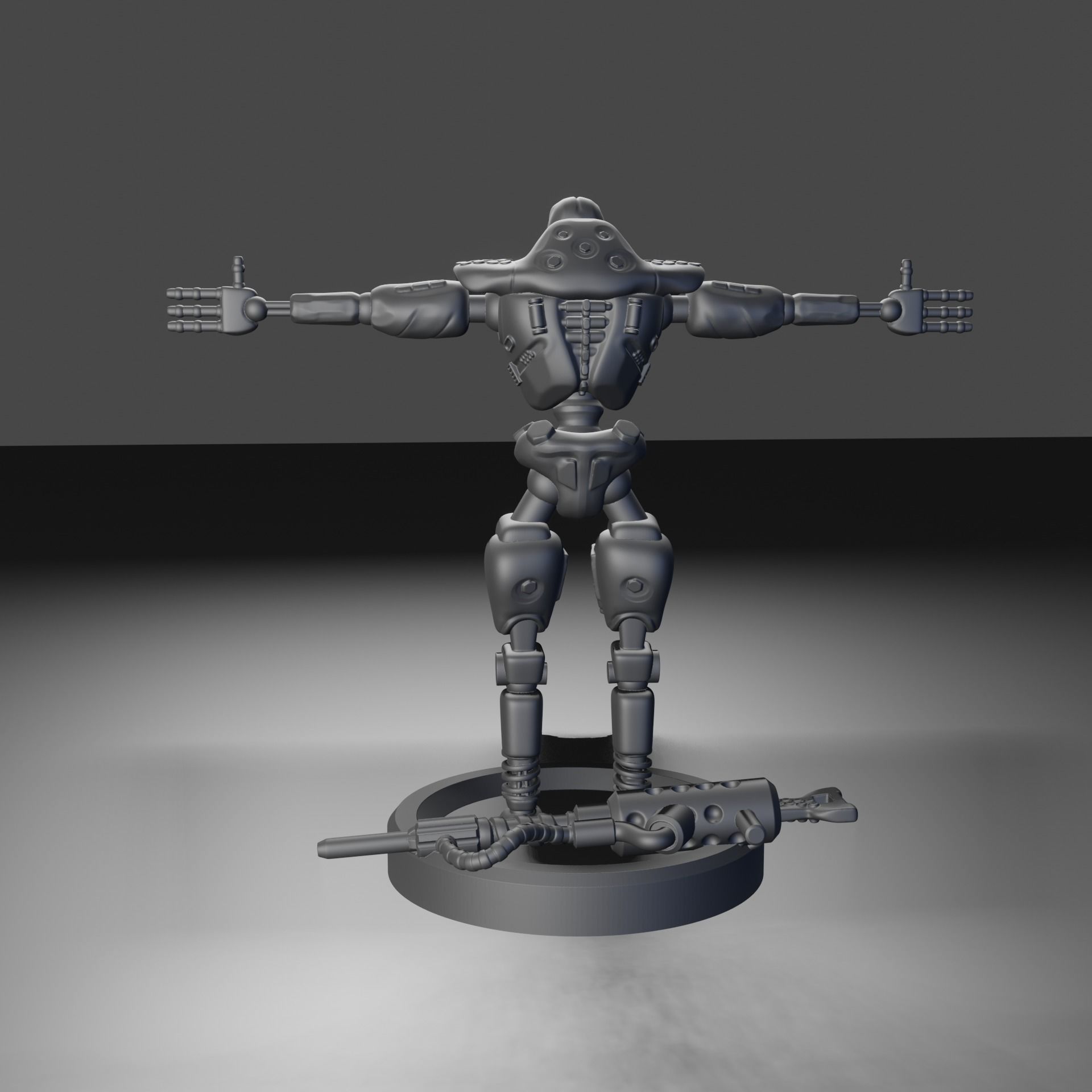 Robot Killer demo version T pose Free 3D print model_5