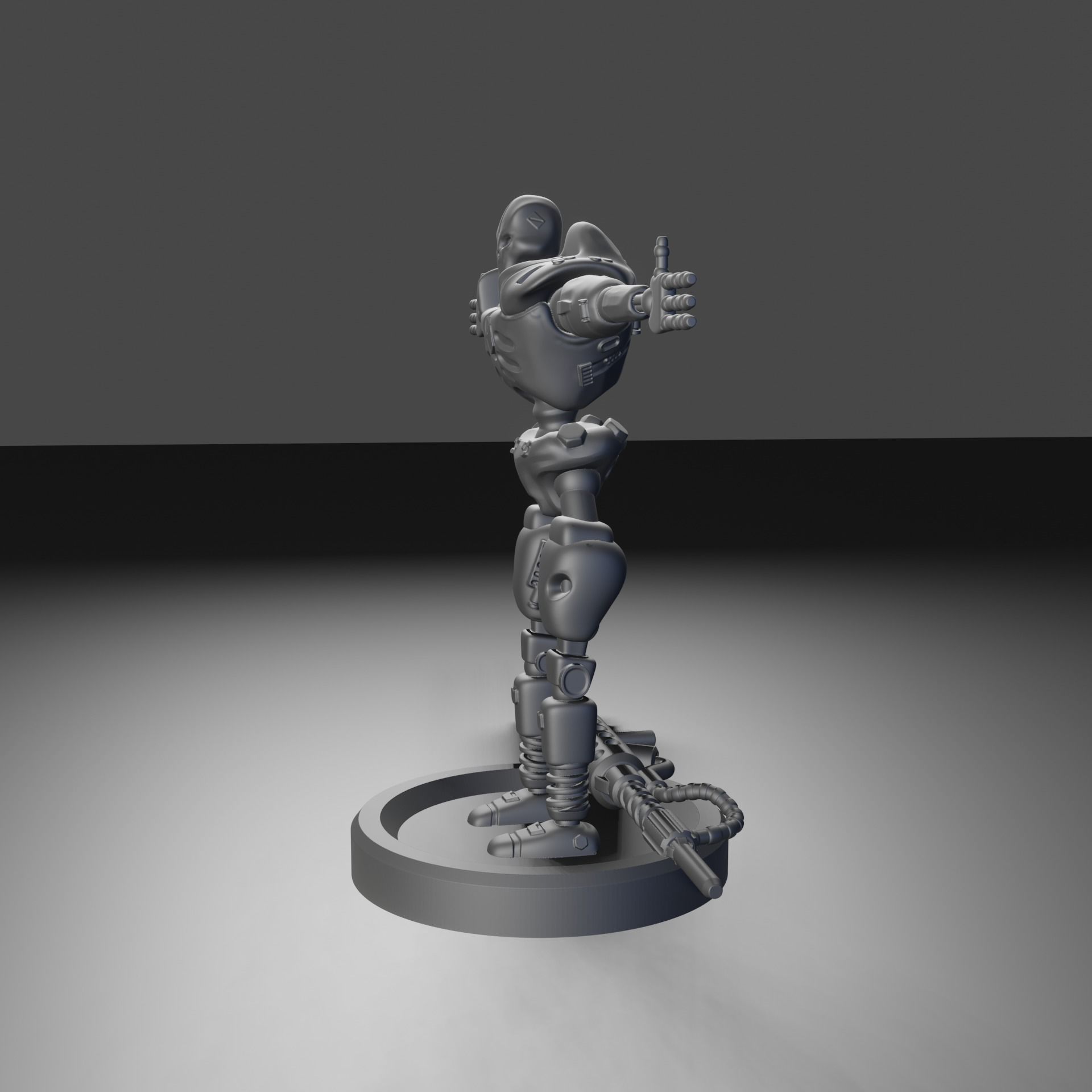 Robot Killer demo version T pose Free 3D print model_6