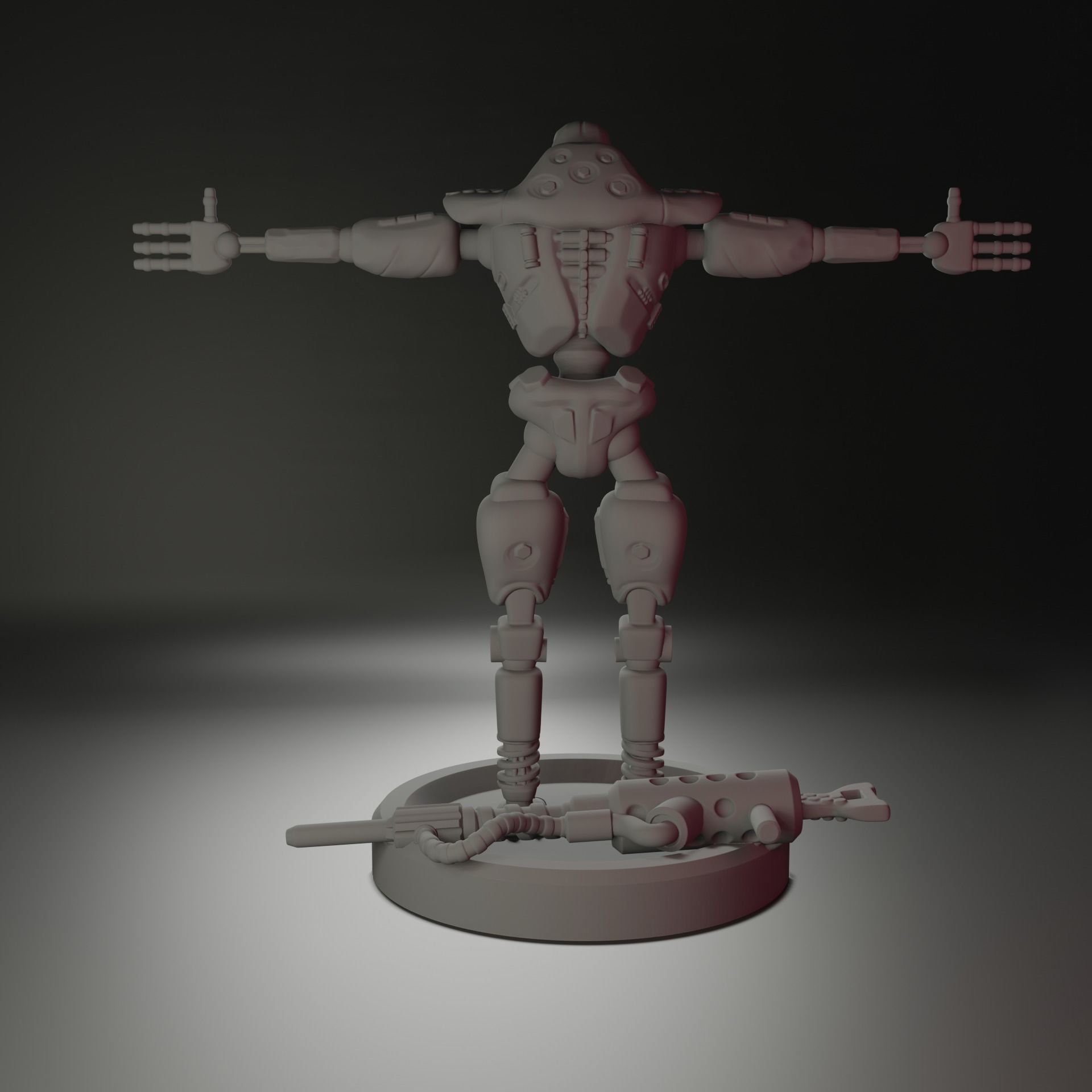 Robot Killer demo version T pose Free 3D print model_1