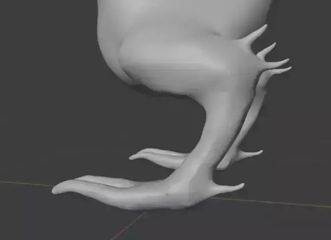 Monster 3D model legs of chicken
