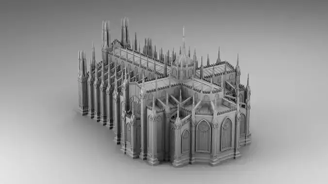 Chicago cathedral  3D print model