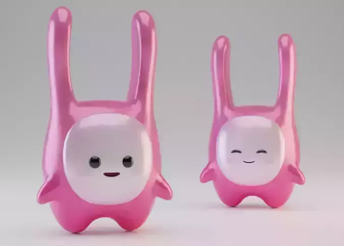 Pink mini cute creature