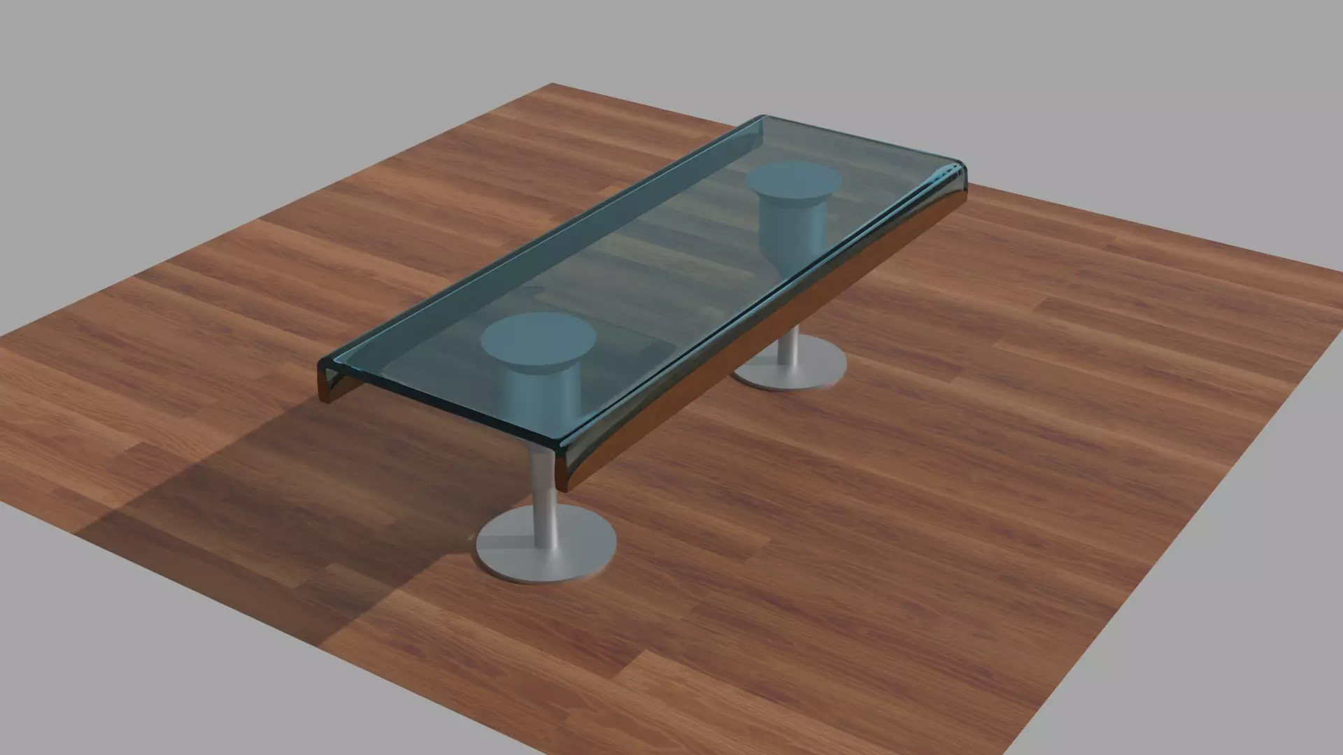 Glass Table 3D model_0