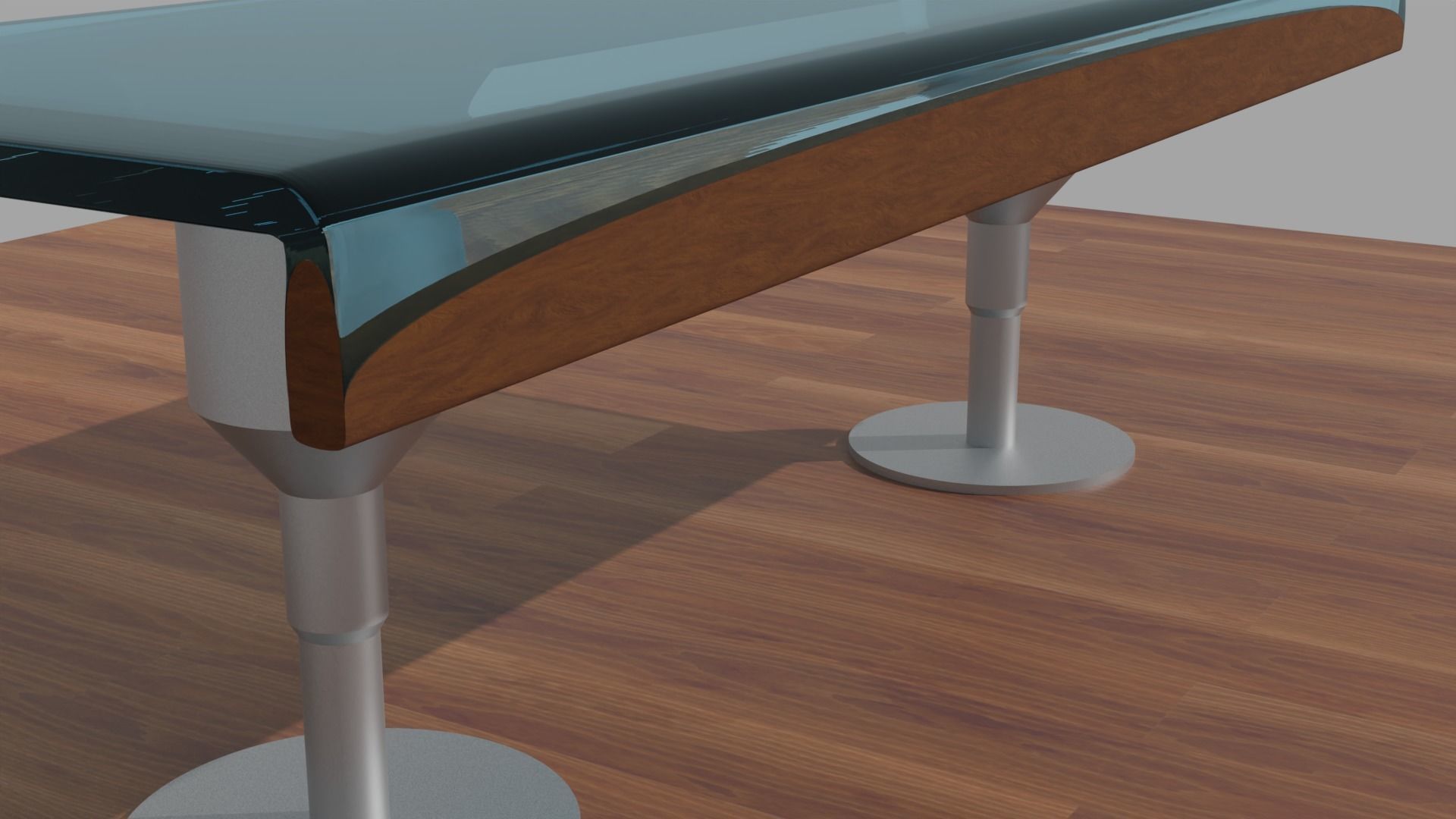 Glass Table 3D model_1