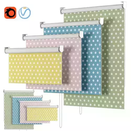 Roller Blind 31 Button Spot