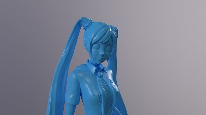 Anime Girl stl 3D print model