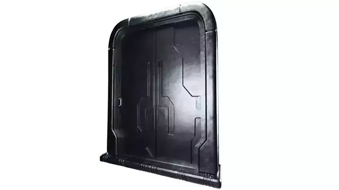 Sci-fi Space Ship Door 3D model