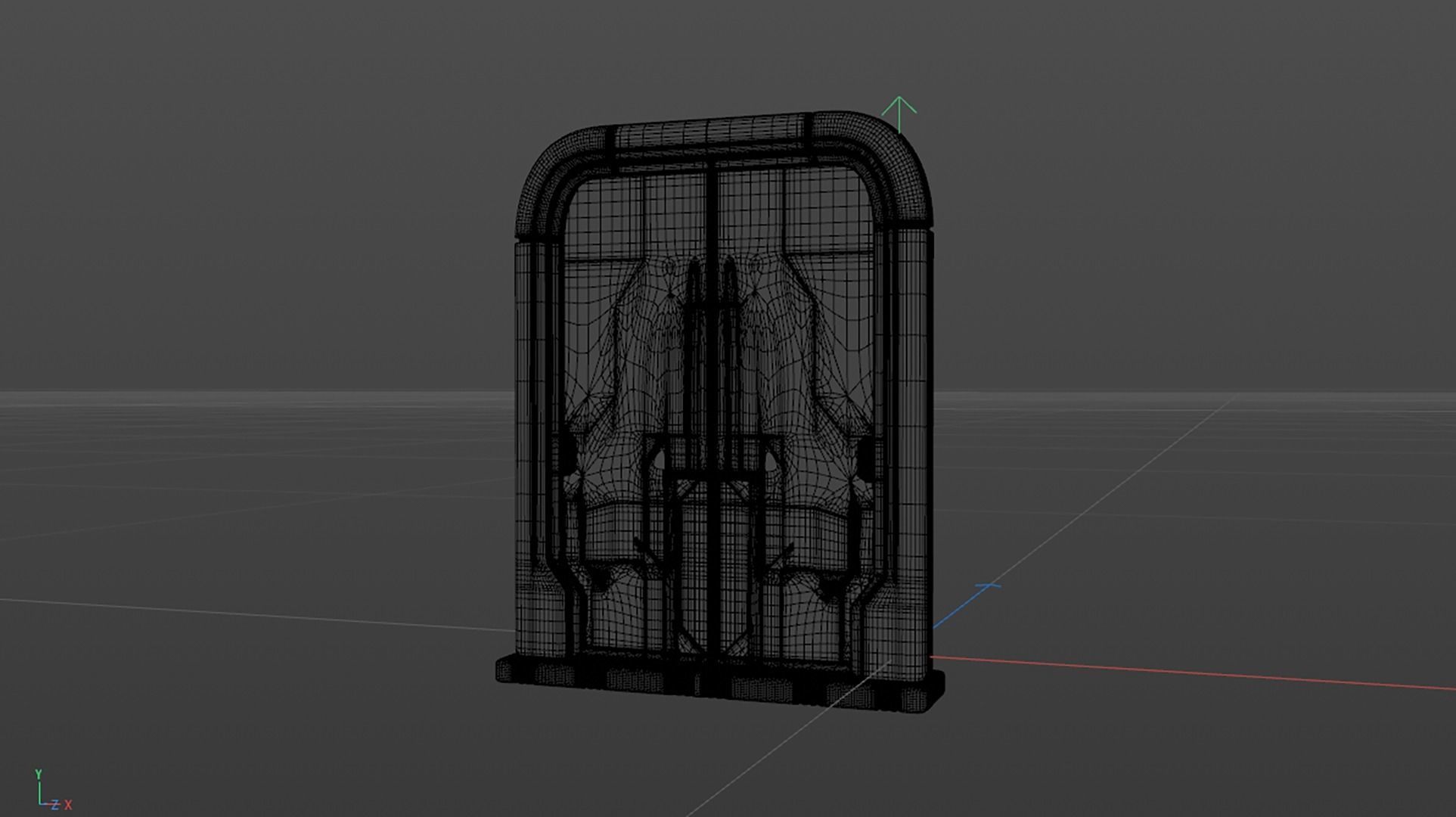 Sci-fi Space Ship Door 3D model 3D model_7