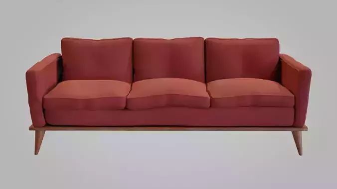 Couch sofa with wooden legs