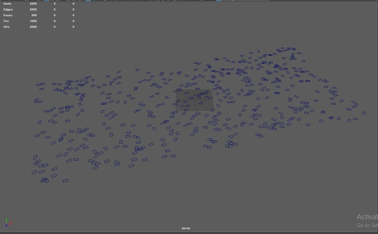 Confettis grid of dots Free low-poly 3D model_3