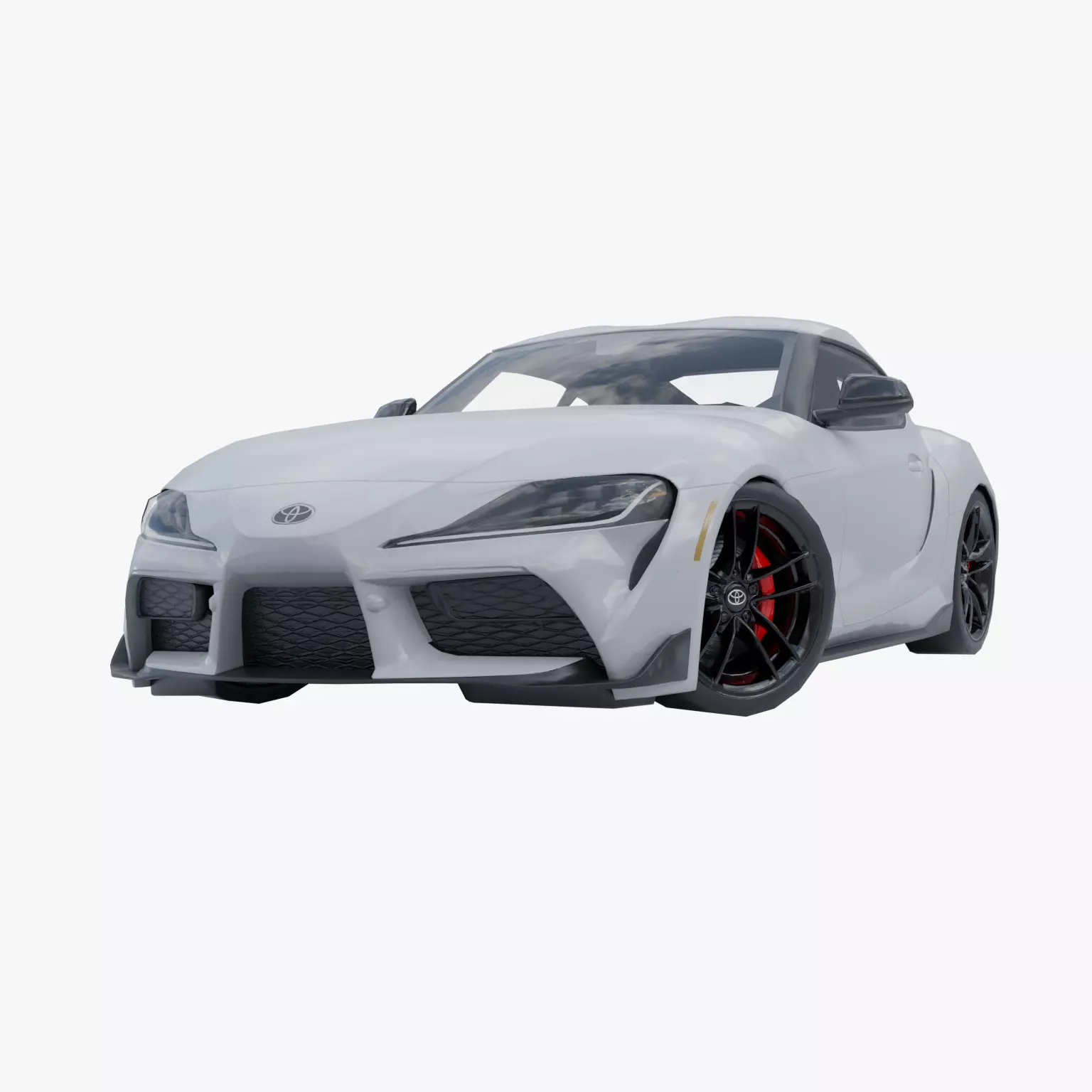 Toyota Supra A90 Low-poly 3D model_0