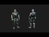 Low-Poly Alien Warrior Low-poly 3D model_1