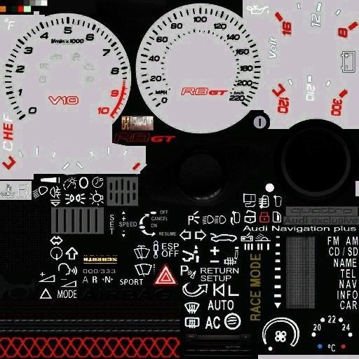 AudiA8 top car Low-poly 3D model_28