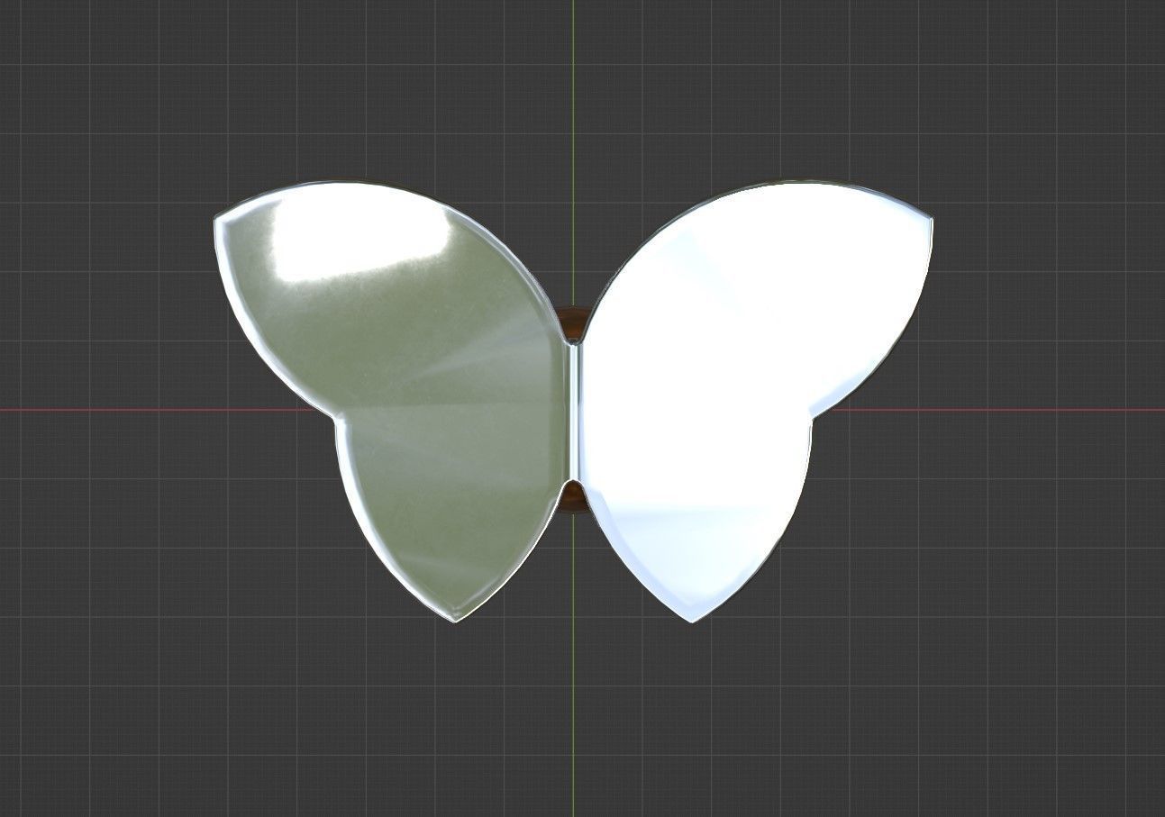 Butterfly Decor 3D model_7