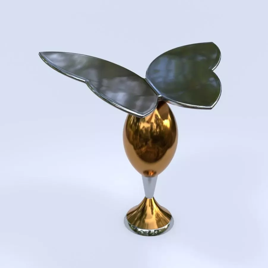 Butterfly Decor 3D model_0