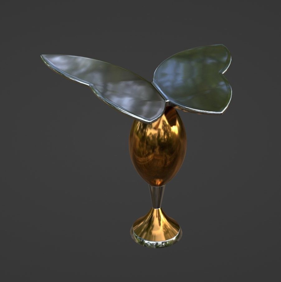 Butterfly Decor 3D model_1