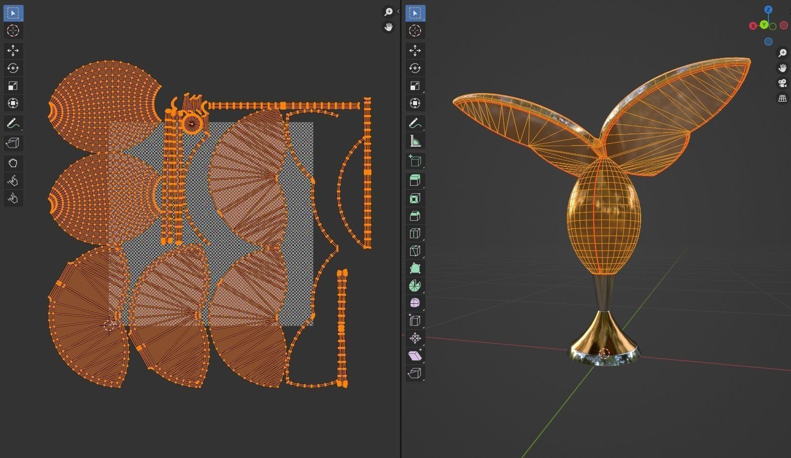 Butterfly Decor 3D model_10