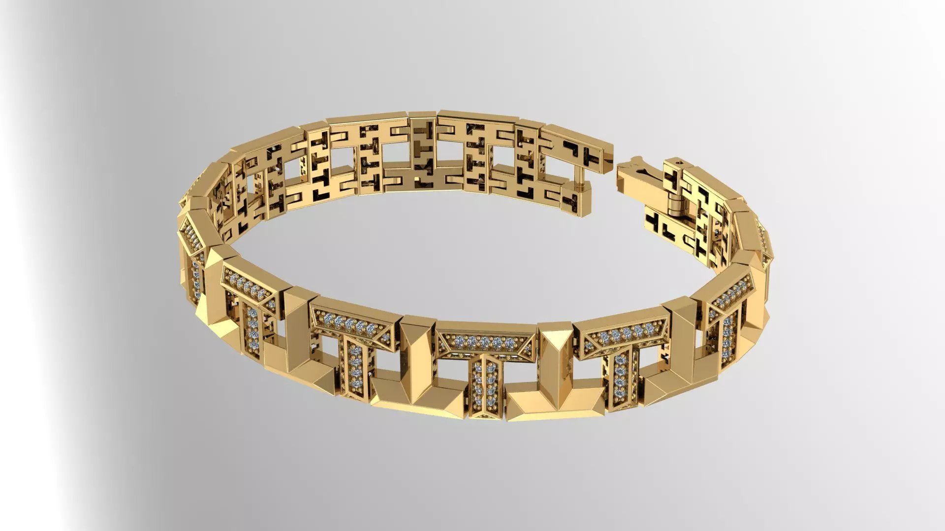 bracelet jewelry 3d model T 2 3D print model_0