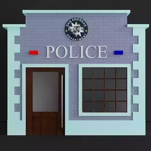Children playhouse Police department 2 for kids