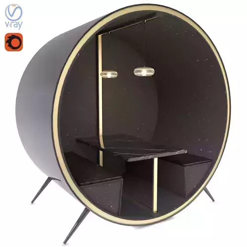 Table Chair Free 3D model