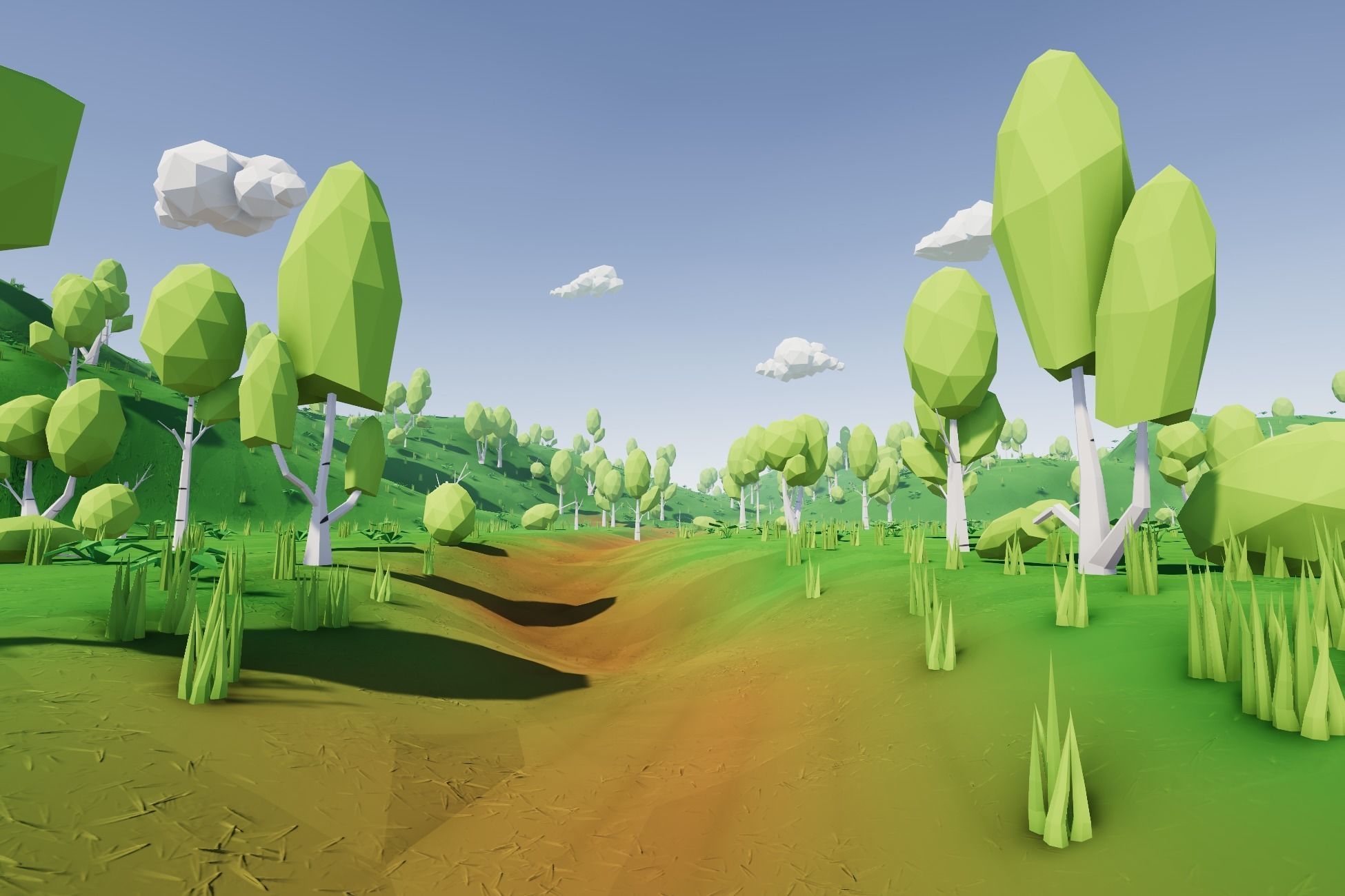 Poly Low Low Poly Trees Pack Low-poly 3D model