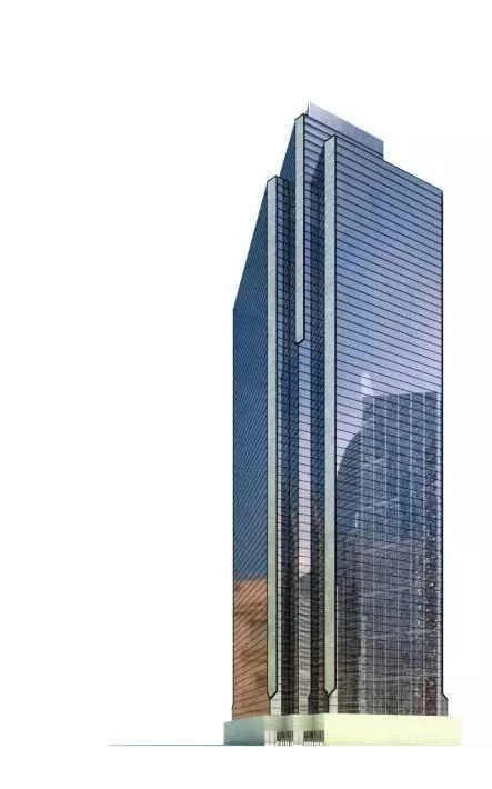 Mirrored Glass Skyscraper 3D model