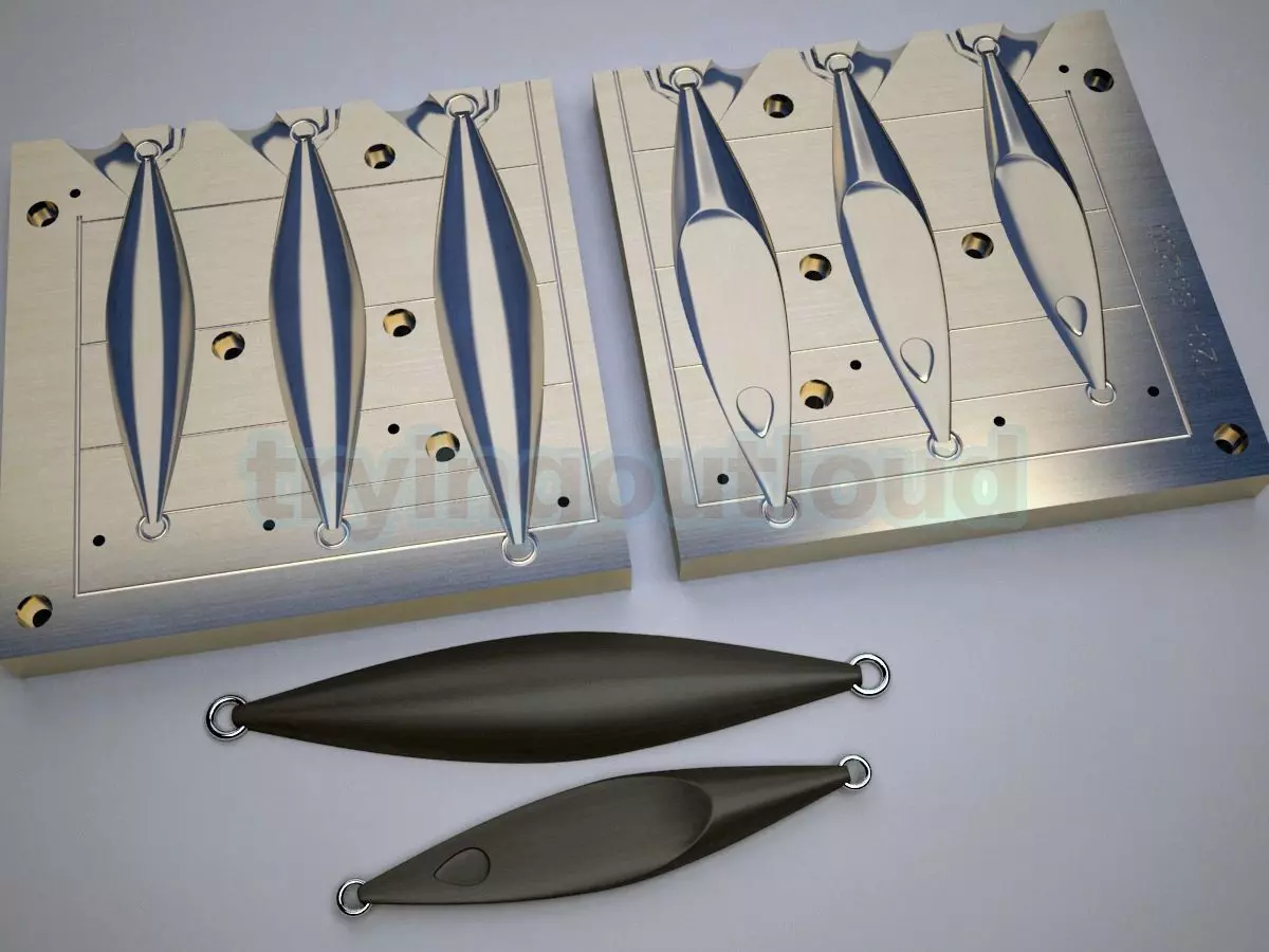 120-150-200Gr Flipping Slow Pitch Metal Jig Mold 3D print model_0