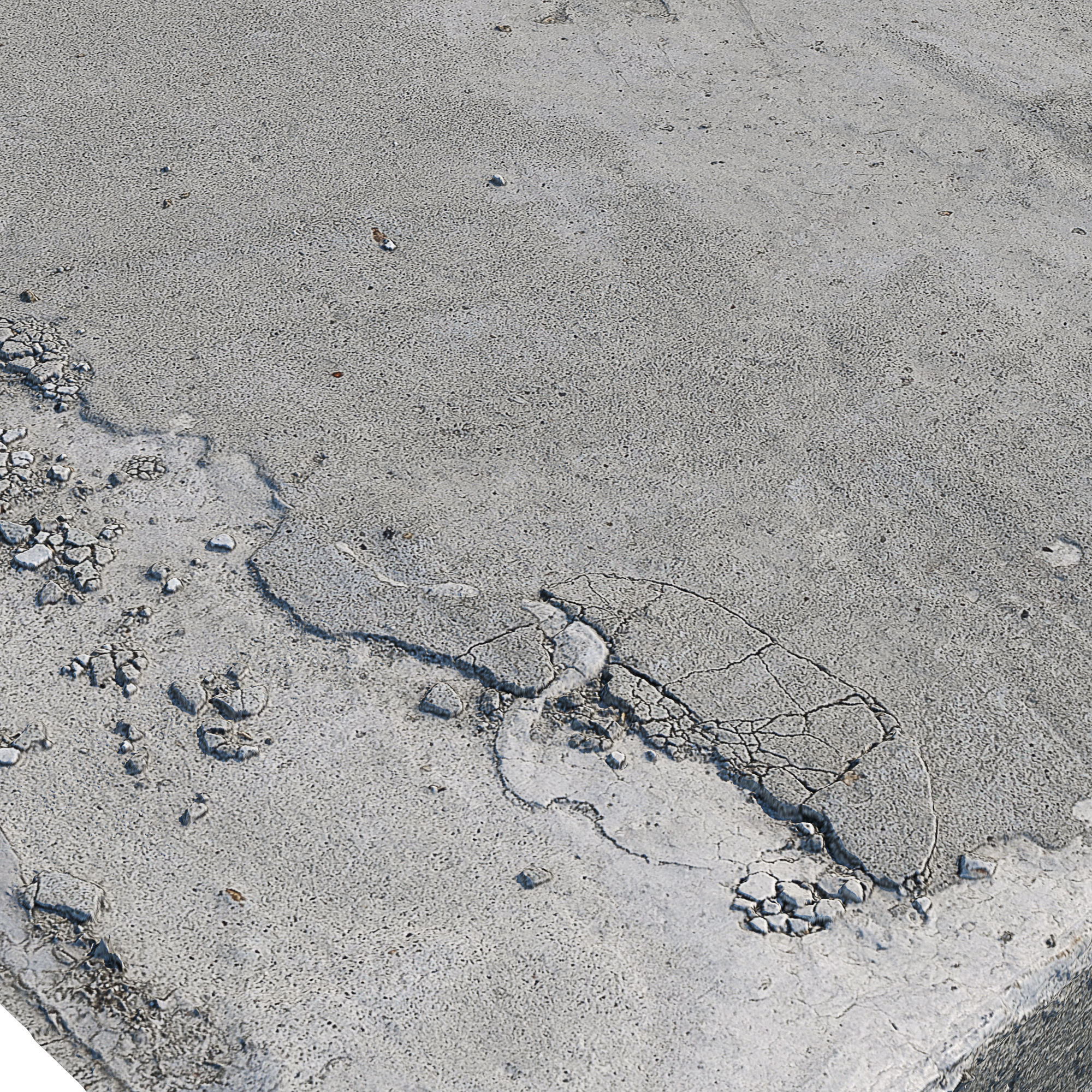 Ultra realistic Concrete slab Low-poly 3D model_9