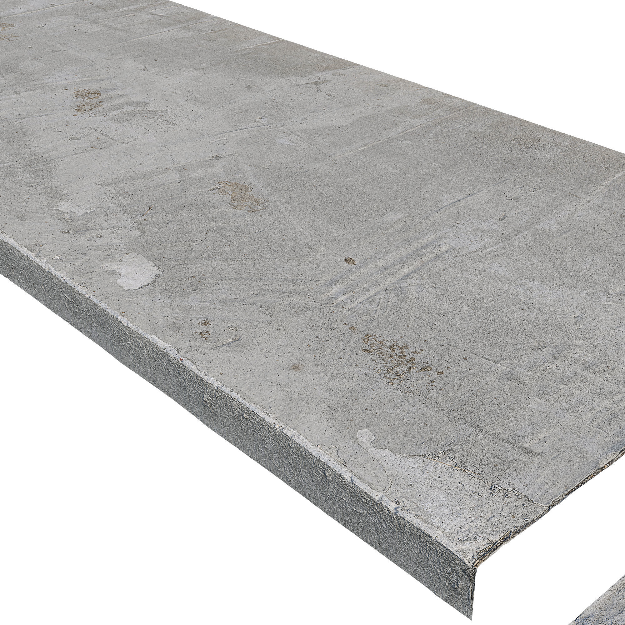 Ultra realistic Concrete slab Low-poly 3D model_5