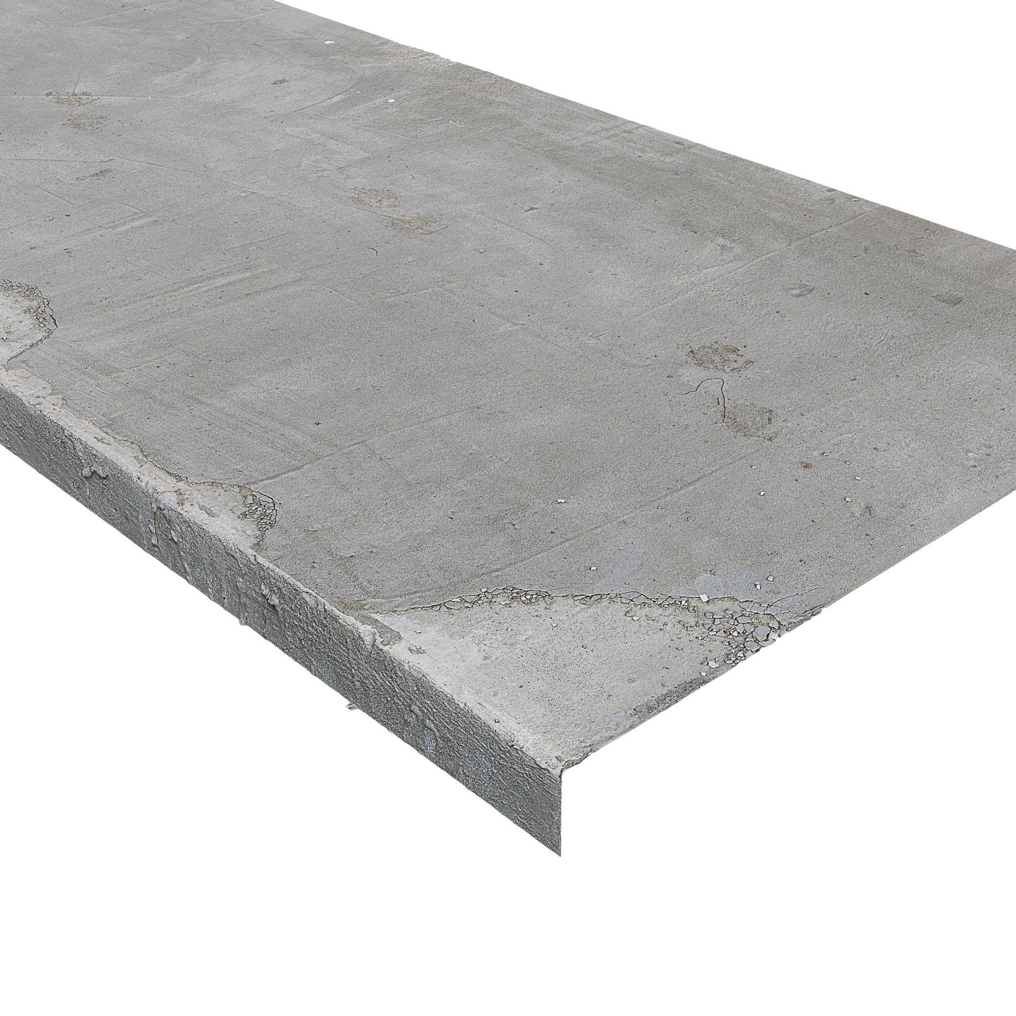 Ultra realistic Concrete slab Low-poly 3D model_2