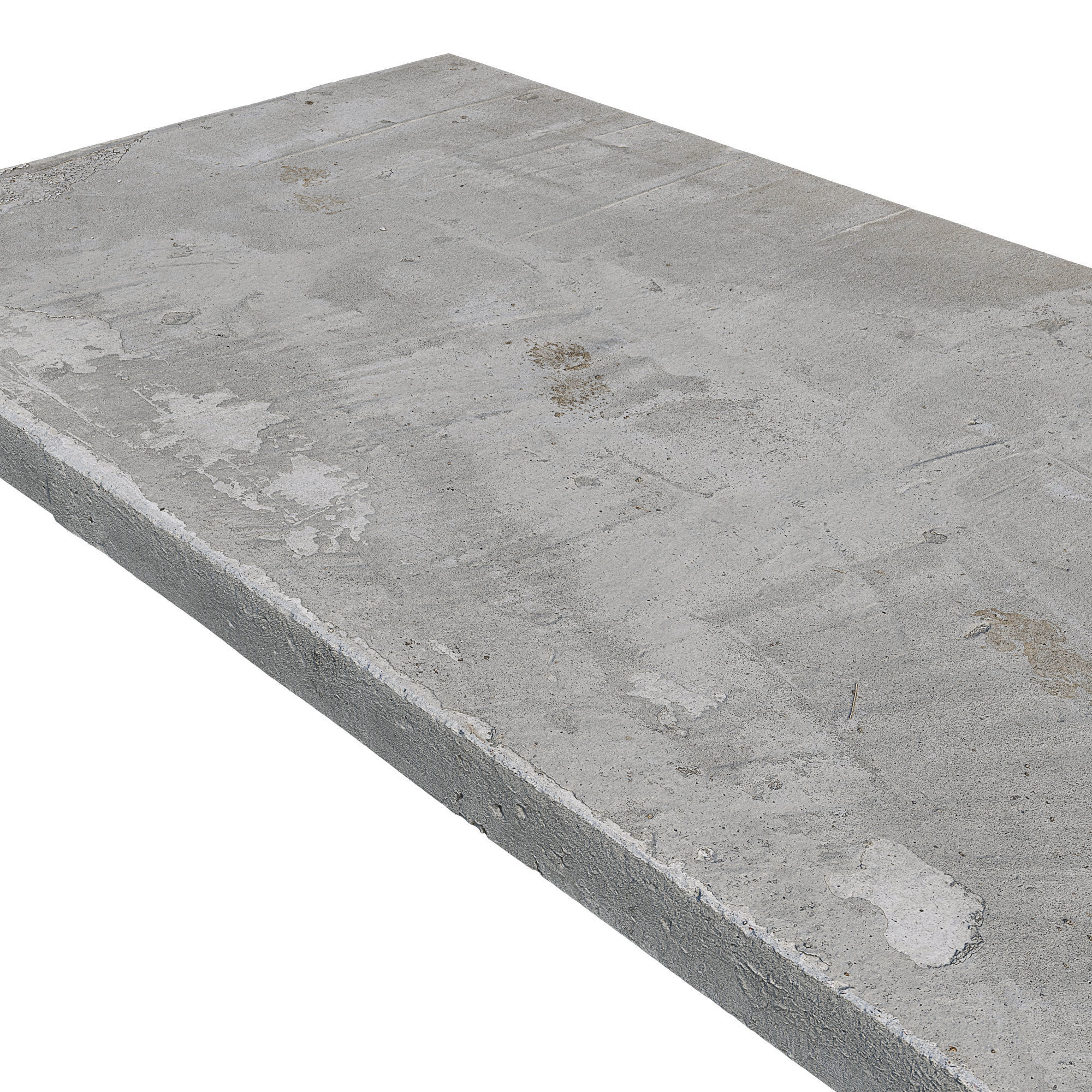 Ultra realistic Concrete slab Low-poly 3D model_6