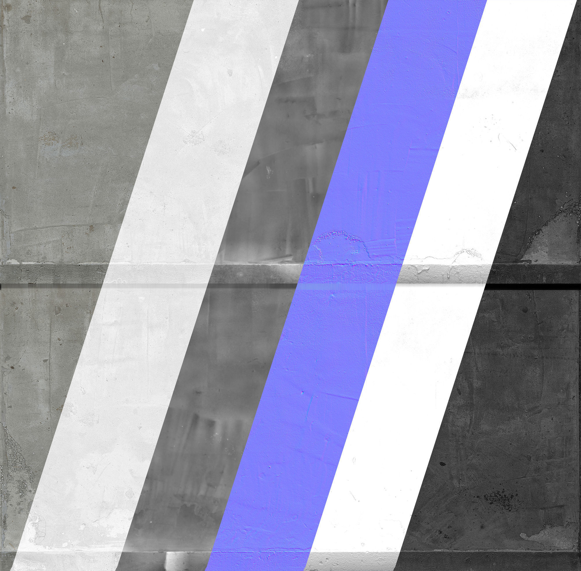 Ultra realistic Concrete slab Low-poly 3D model_16