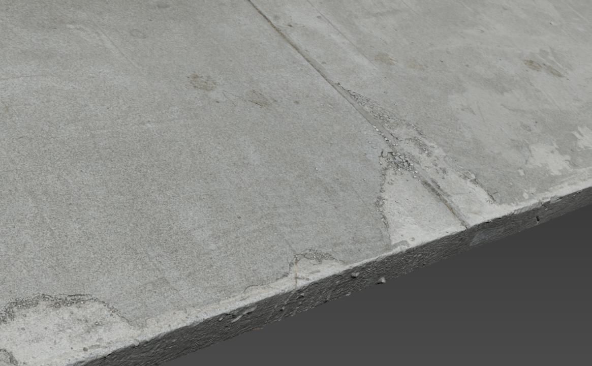 Ultra realistic Concrete slab Low-poly 3D model_13