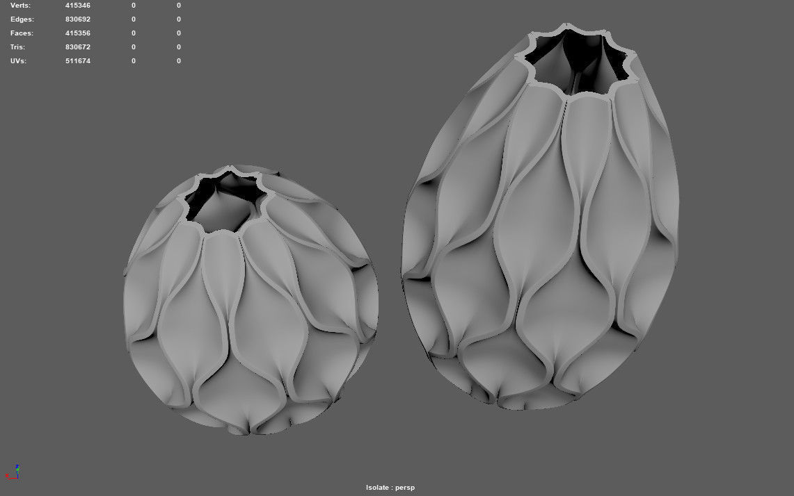 modern Vase 3D print model_5