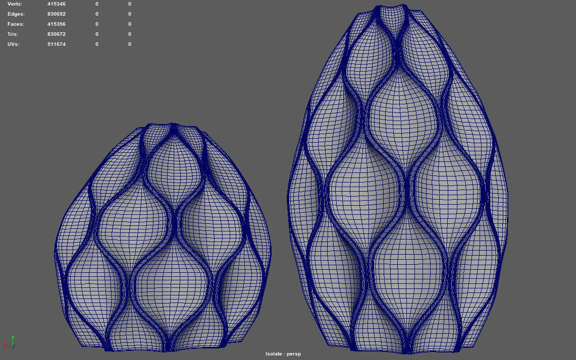 modern Vase 3D print model_3
