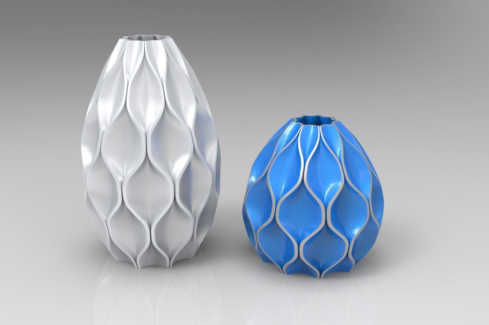 modern Vase 3D print model_2