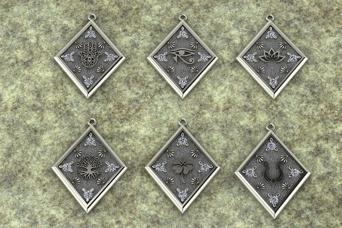 SYMBOL PENDANTS 3D print model