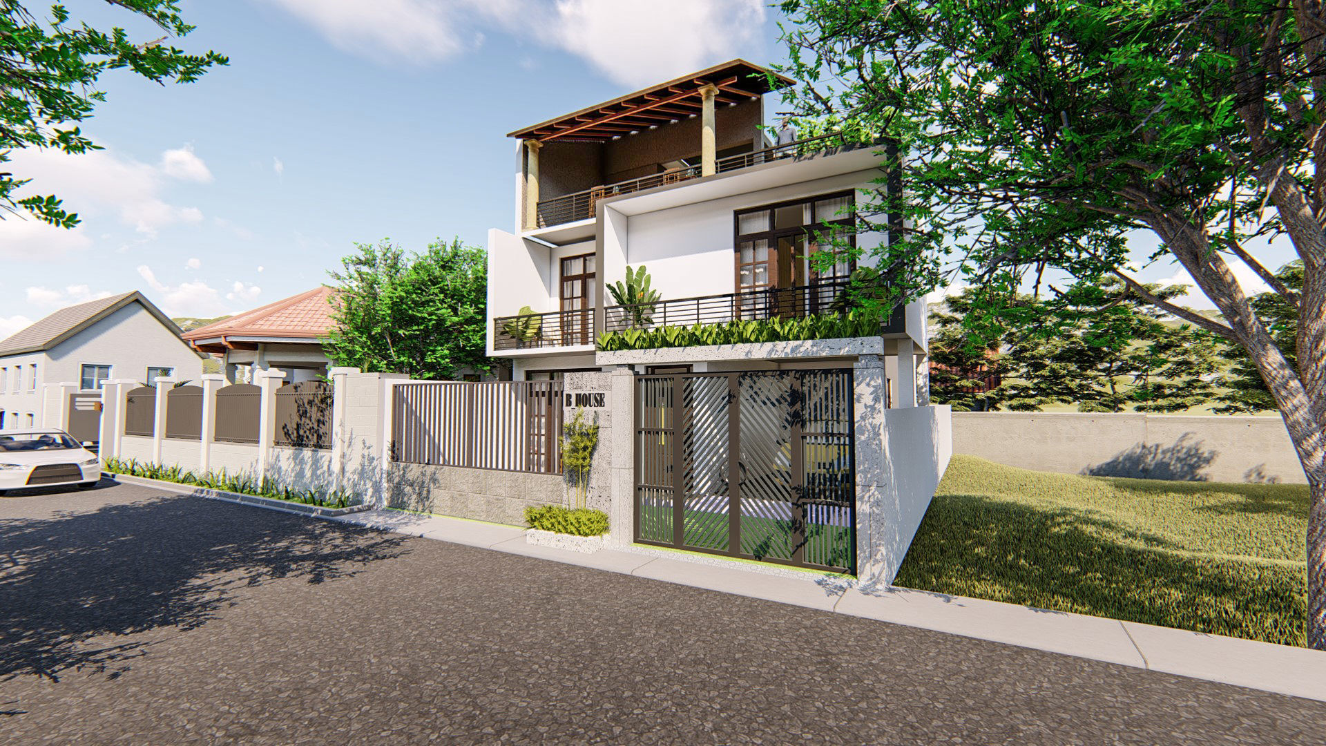 Exterior  interior high quality 3d House  model  3D model_1