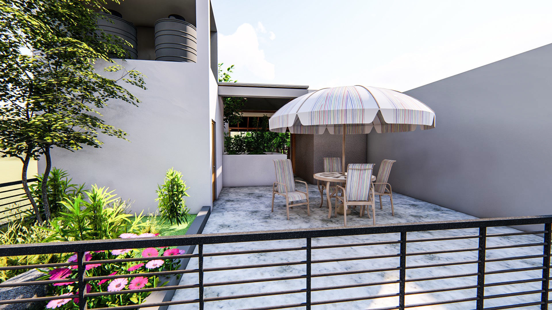 Exterior  interior high quality 3d House  model  3D model_7