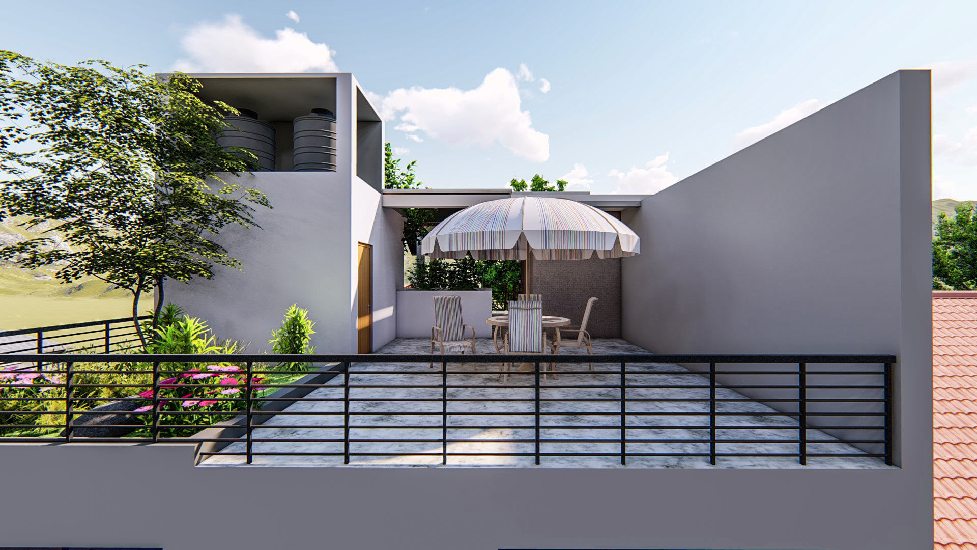 Exterior  interior high quality 3d House  model  3D model_6