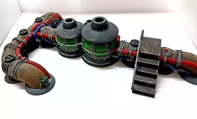 Modular industrial terrain  12 ELEMENTS AS THE FULL SET