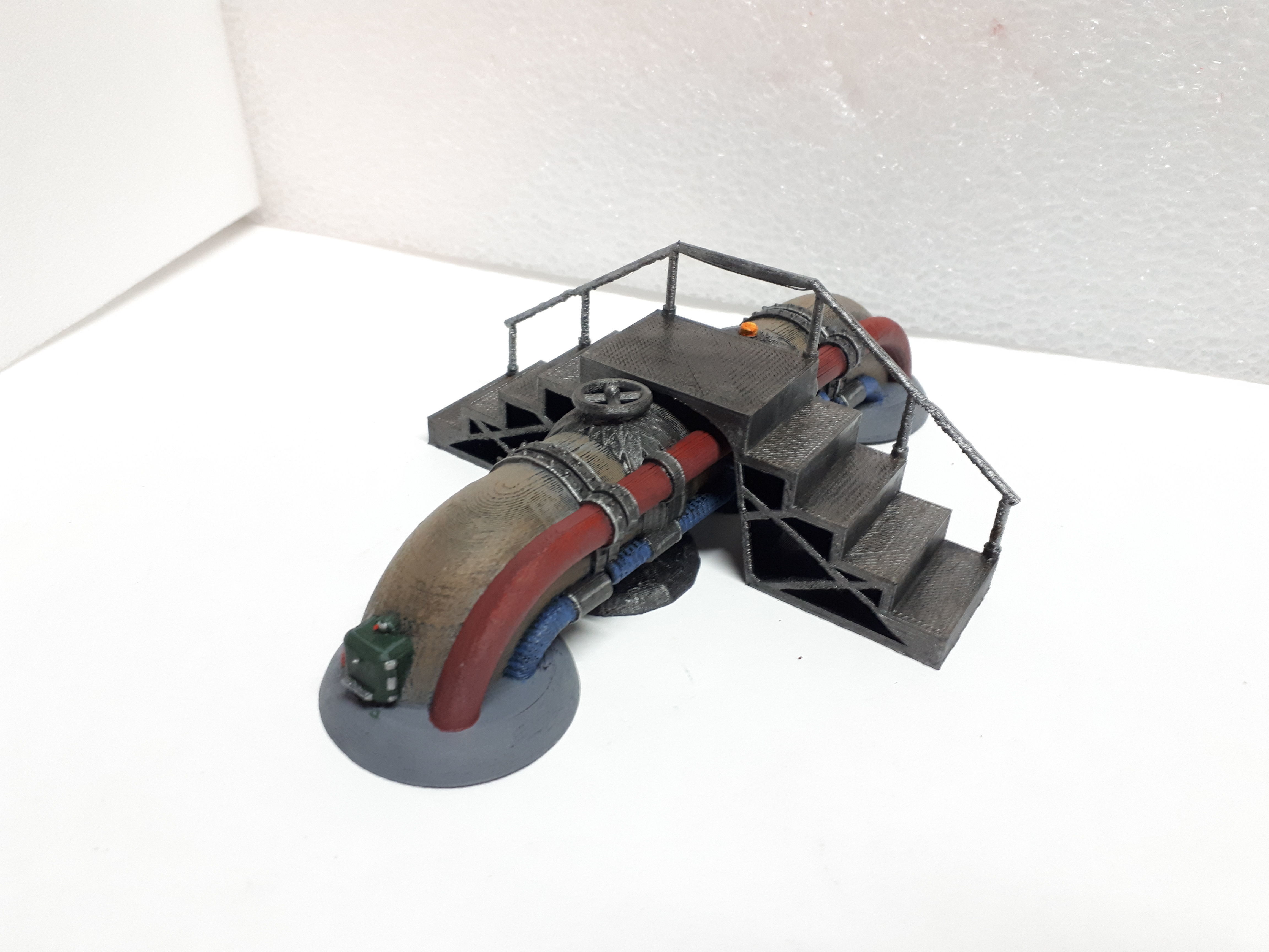 Modular industrial terrain 12 ELEMENTS AS THE FULL SET 3D print model_7