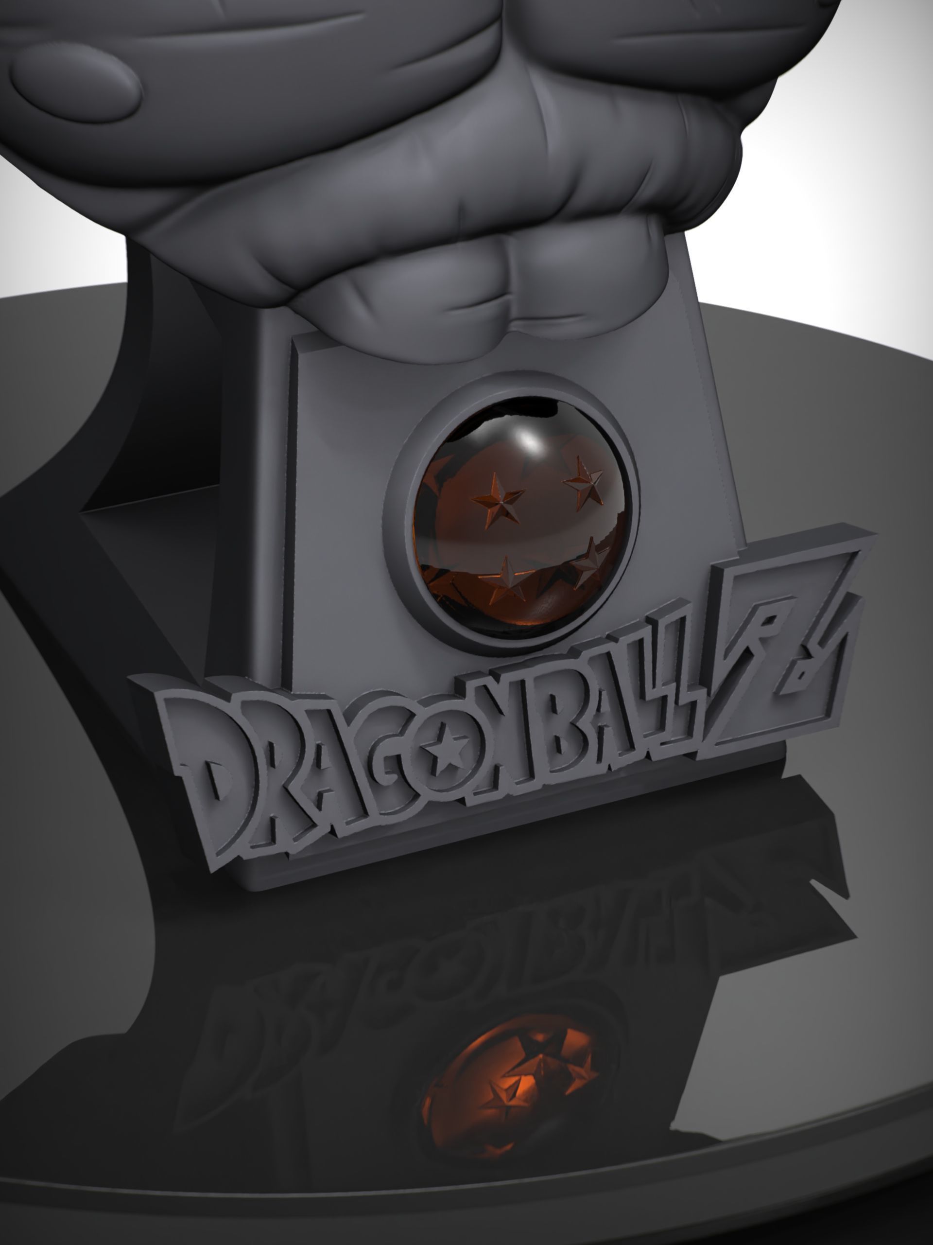 Bust of goku ssj namek 3D print model_12