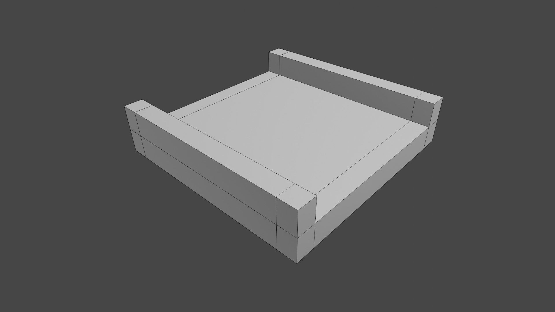 Racetrack Segments Collection Low-poly 3D model_14