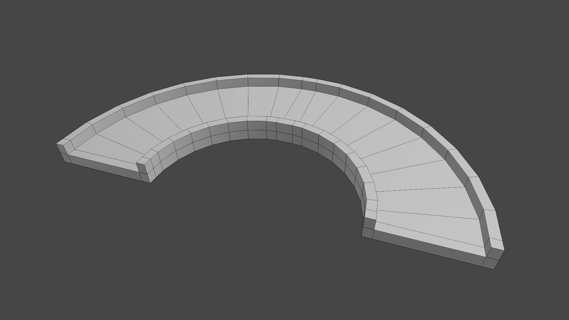 Racetrack Segments Collection Low-poly 3D model_15