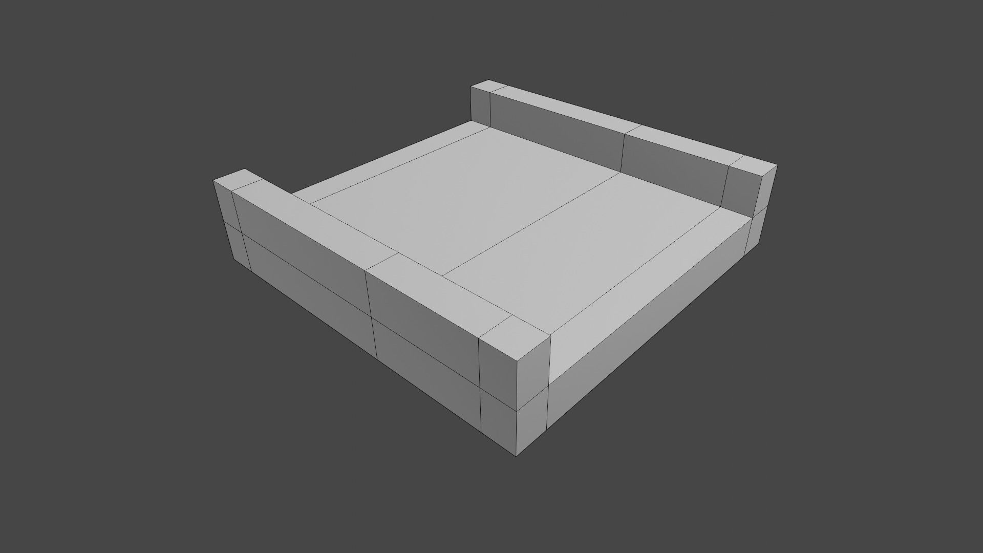 Racetrack Segments Collection Low-poly 3D model_17