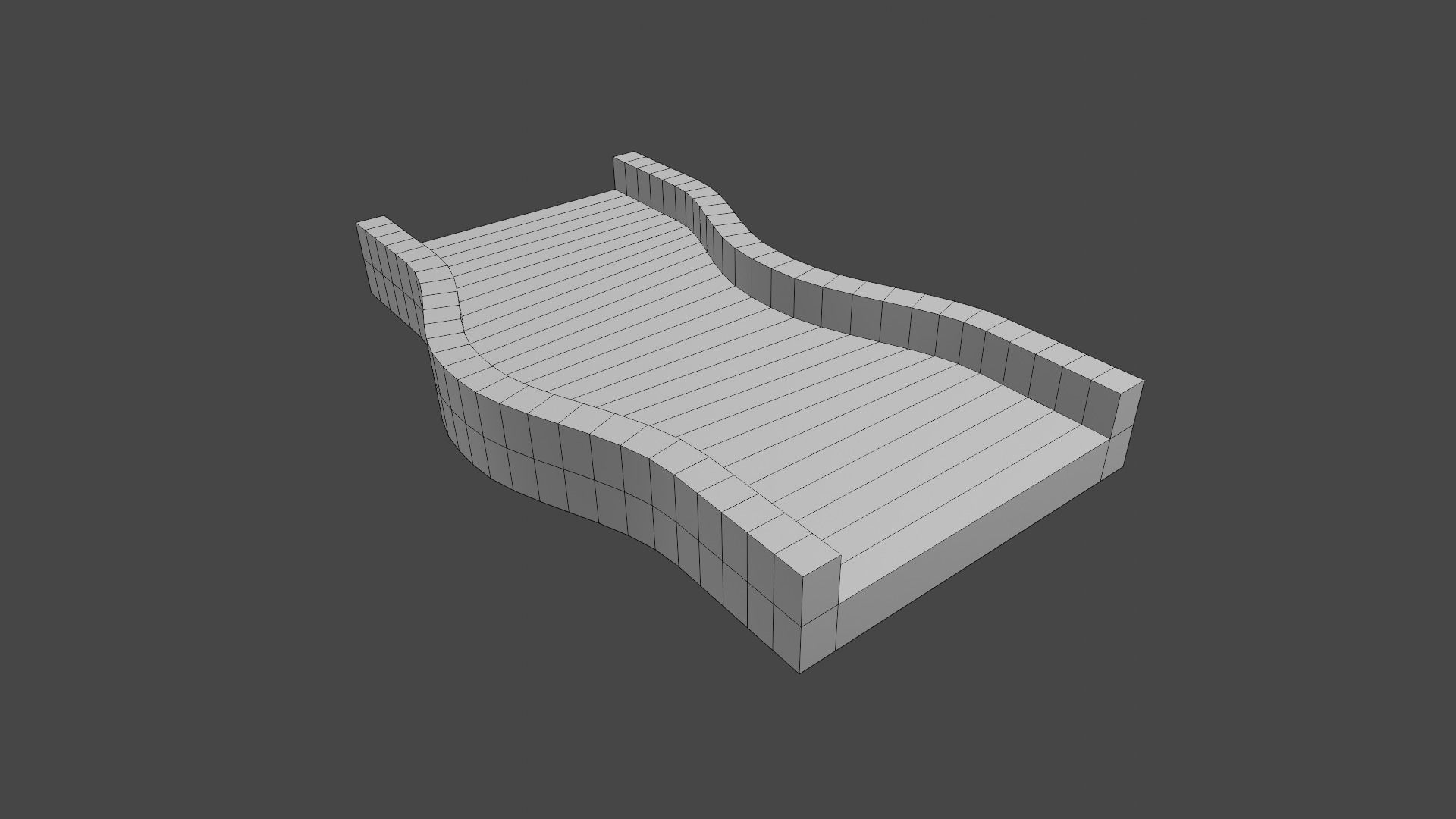 Racetrack Segments Collection Low-poly 3D model_18