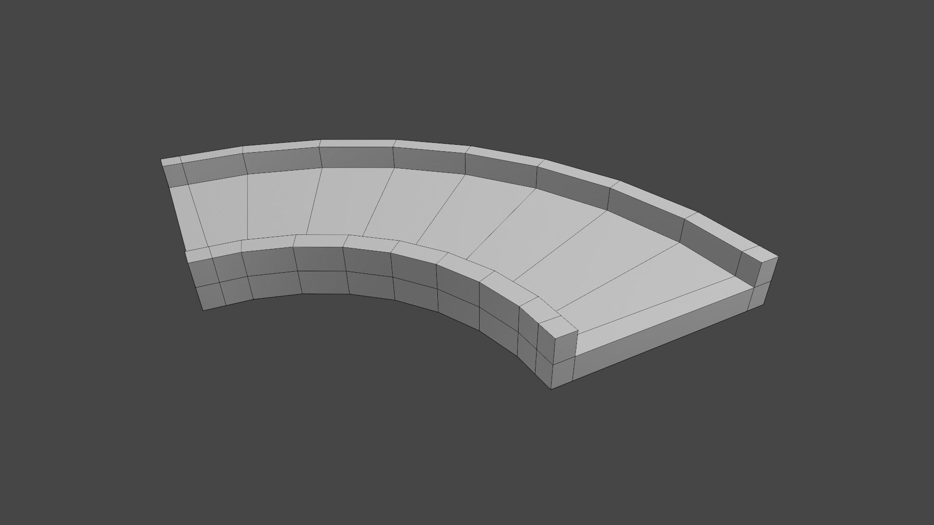 Racetrack Segments Collection Low-poly 3D model_19